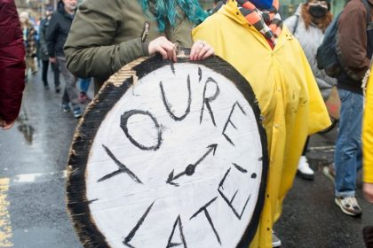 COP26 demonstration in Glasgow, UK