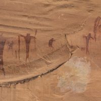 Cave drawings at the Buckhorn Panel in the San Rafael Swell October 9, 2016 near Green River, Utah.