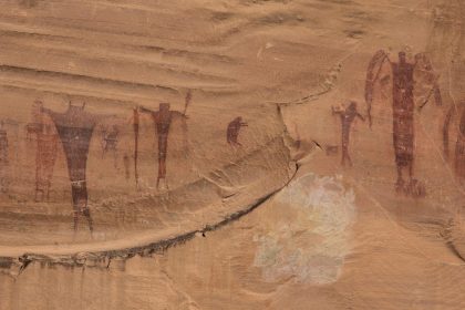 Cave drawings at the Buckhorn Panel in the San Rafael Swell October 9, 2016 near Green River, Utah.