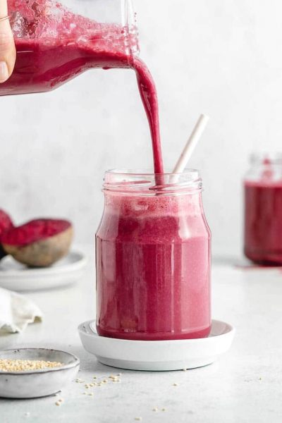 Healthy Beetroot Kale Smoothie (High Protein) - Wholefood Soulfood Kitchen