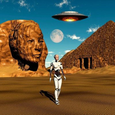 Did The Ancient Egyptains & Other Civilizations,Get Technological Help From Alien Visitors?.,Image: 212882171, License: Rights-managed, Restrictions: , Model Release: no
