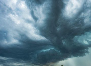 Supercell storm clouds with intense rain, Lithuania,Image: 535479041, License: Royalty-free, Restrictions: , Model Release: no