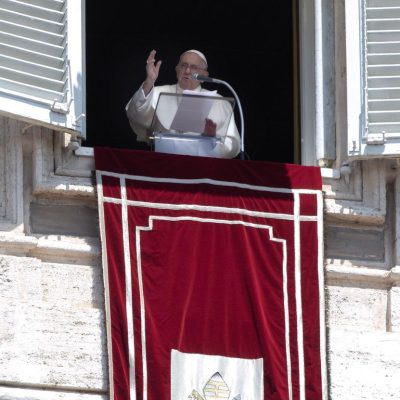 Pope Francis delivers his Sunday Angelus noon prayer from the window of his studio overlooking St. Peter's Square at the Vatican
Pope Francis leads the Angelus noon prayer, Vatican City, Vatican - 25 Jun 2023,Image: 785303476, License: Rights-managed, Restrictions: Editorial use only, Model Release: no