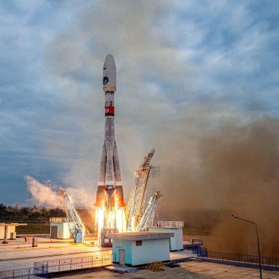 August 19, 2023: The Luna 25 spacecraft reported an 'emergency situation on board,' Russia's space agency, Roscosmos, said on Saturday. An incident occurred as the spacecraft was trying to enter a pre-landing orbit. It's not yet clear if the issue will prevent the lunar lander, which was slated to land near the moon's south pole as soon as Monday, from attempting a touchdown. FILE PHOTO: August 11, 2023, Tsiolkovsky, Russia: Luna 25 launches from Vostochny Cosmodrome. Luna-25 will be the first station in the world to land in the near-polar zone of the Moon.,Image: 798586811, License: Rights-managed, Restrictions: , Model Release: no