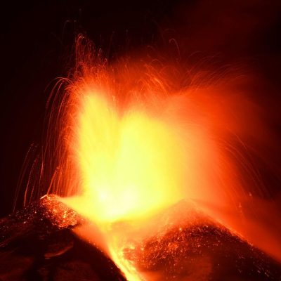 February 16, 2021, NICOLOSI - ETNA: The volcano Etna spews hot lava, near Catania, Sicily island, Italy, 01 December 2023. ANSA/Orietta Scardino (vulcano, lapilli),Image: 825965833, License: Rights-managed, Restrictions: * Italy Rights Out *, Model Release: no